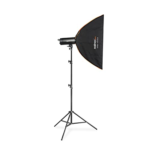 Walimex Pro Stager 400 HSS Set Single - leistungsstarker Studioblitz mit 2,4 GHz Empfänger, HSS-Modus, 400 Ws, Kurze Abbrennzeit, LED-Einstelllicht, für Profifotografen von Walimex pro