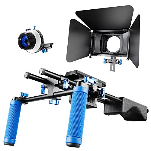 Walimex Pro Video Rig Set Advanced (Video Rig, Matte Box Sonnenblende, Follow Fokus) von Walimex pro