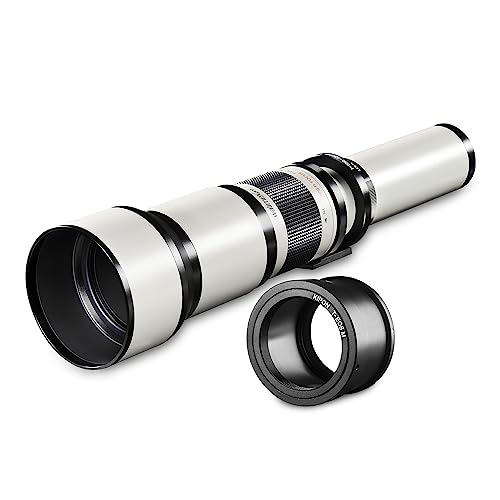 Walimex pro 650-1300mm 1:8-16 CSC Teleobjektiv für Canon EOS M - Manueller Fokus, Zoom-Teleobjektiv für Vollformat & APS-C Sensor, Ganzmetallfassung, inkl. Aufbewahrungstasche & Objektivdeckeln von Walimex pro