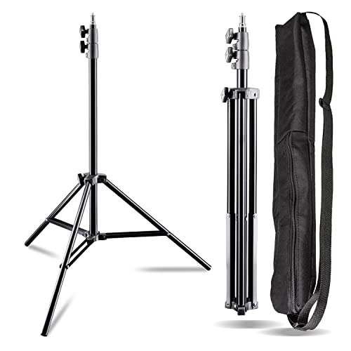 Walimex pro AIR 200 2er Set Lampenstativ 200cm - Lichtstativ mit Luftfederung Höhe max 200 cm, 4,5 kg Traglast, Aluminium, Leuchtenstativ für Fotografie Studio Outdoor von Walimex pro