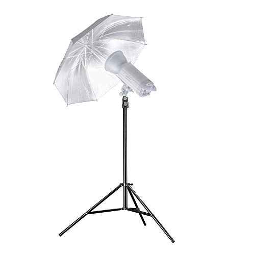 Walimex pro AIR 280 FW-806 Lampenstativ - Lichtstativ mit Luftfederung Höhe max 280 cm, 6 kg Traglast, sehr stabil, Aluminium, Leuchtenstativ für Fotografie Studio Outdoor, Schwarz von Walimex pro