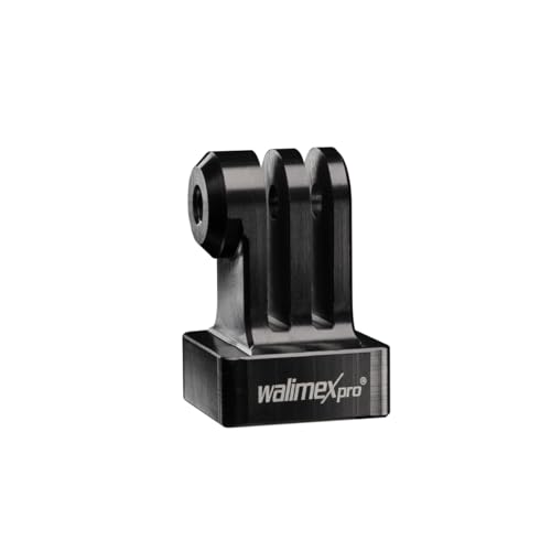 Walimex pro Aluminium GoPro Stativadapter - eloxiertes Aluminium, 1/4 Zoll auf GoPro Mount, geeignet für GoPro Hero 11 10 9 8 7 6 5 4 3+, Session und andere kompatible Action Cams von Walimex pro