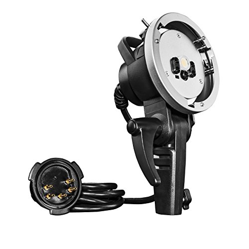 Walimex pro Handblitz H600 Flash2Go TTL – Handheld Verlängerungskopf mit Bowens Mount, Blitzkopf für mobilen Einsatz Blitzlicht für Walimex Pro Studio Akkublitz Flash2Go 600 TTL, mit 2,4 m Kabel von Walimex pro