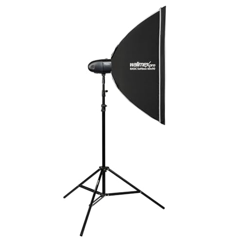 Walimex pro Newcomer 300 II Set Single - 300 Ws Blitzleistung, auslösen per Funk 2,4GHz, LED-Einstelllicht, Blitzdauer 1/800-1/1200s, Bowens/walimex pro-Anschluss, ideal für kleine Studios Walimex pro Newcomer 300 II Set Single - 300 Ws Blitzleistung, auslösen per Funk 2,4GHz, LED-Einstelllicht, Blitzdauer 1/800-1/1200s, Bowens/walimex pro-Anschluss, ideal für kleine Studios von Walimex pro