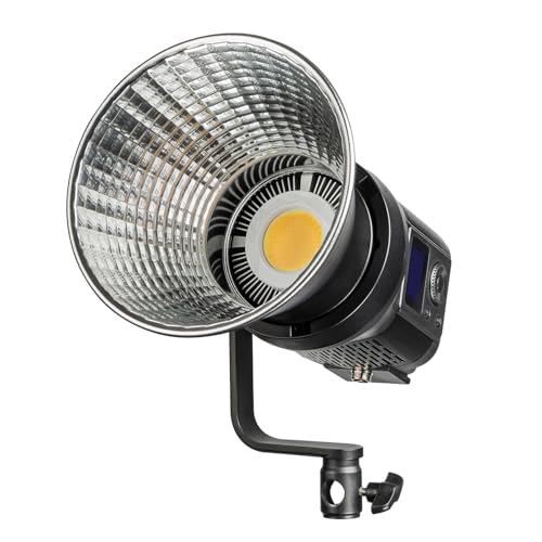 Walimex pro Niova 120W Compact Bi Color dimmbare LED Videoleuchte mit Bowens-Reflektor I Studiolicht mit COB LED-Technologie I 3000-6500 K, CRI=95+ I Leuchtstärke verstellbar von 10-100% von Walimex pro