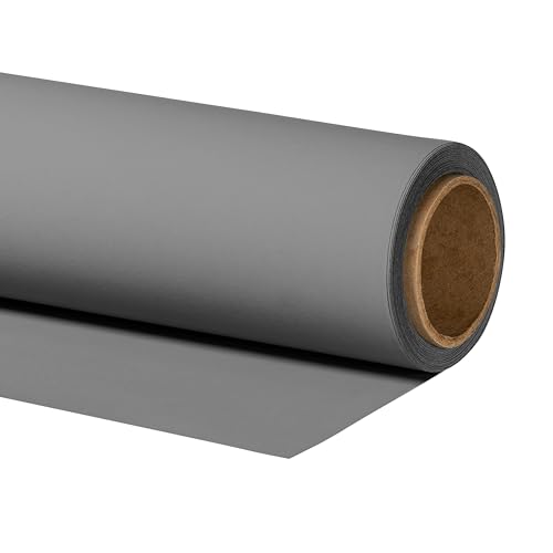 Walimex pro Papierhintergrund grau 1,35m x 10m, Nahtloser Hintergrundkarton, ideal für Fotografie, Video, Portrait, für Hintergrundsystem, Fotohintergrund, Studiobedarf und Fotostudiohintergrund Walimex pro Papierhintergrund grau 1,35m x 10m, Nahtloser Hintergrundkarton, ideal für Fotografie, Video, Portrait, für Hintergrundsystem, Fotohintergrund, Studiobedarf und Fotostudiohintergrund von Walimex pro