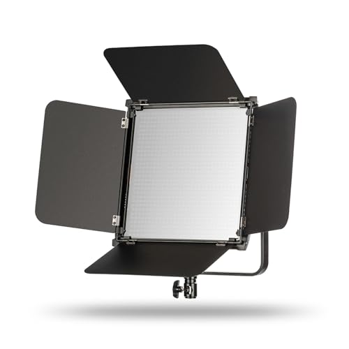 Walimex pro dimmbare LED Flächenleuchte 100W Bi-Color + Akku-Slots I Videoleuchte & Fotolicht Niova 100-F, 3.200-5.600K, 9.000LM I Studiolicht & mobiles Dauerlicht I Streaming Licht + Fernbedienung Walimex pro dimmbare LED Flächenleuchte 100W Bi-Color + Akku-Slots I Videoleuchte & Fotolicht Niova 100-F, 3.200-5.600K, 9.000LM I Studiolicht & mobiles Dauerlicht I Streaming Licht + Fernbedienung von Walimex pro