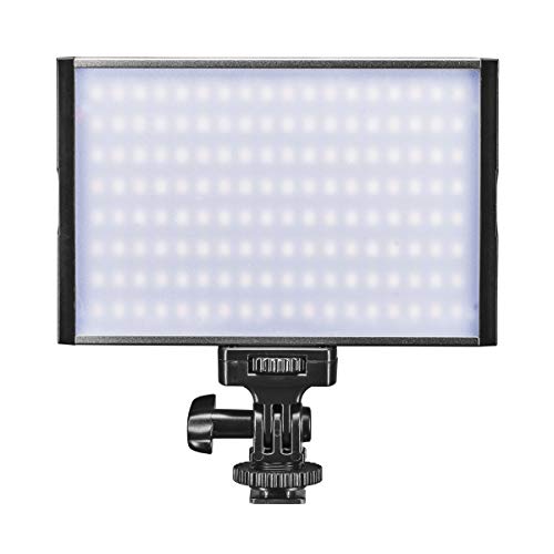 Walimex pro dimmbare On-Camera LED Videoleuchte & Fotolicht + Akku Slots I 3.200-5.600K, 15W, 1500 LM I mobiles Kameralicht & Studioleuchte I Streaming Licht Niova 150 Bi Color mit Zubehör Walimex pro dimmbare On-Camera LED Videoleuchte & Fotolicht + Akku Slots I 3.200-5.600K, 15W, 1500 LM I mobiles Kameralicht & Studioleuchte I Streaming Licht Niova 150 Bi Color mit Zubehör von Walimex pro
