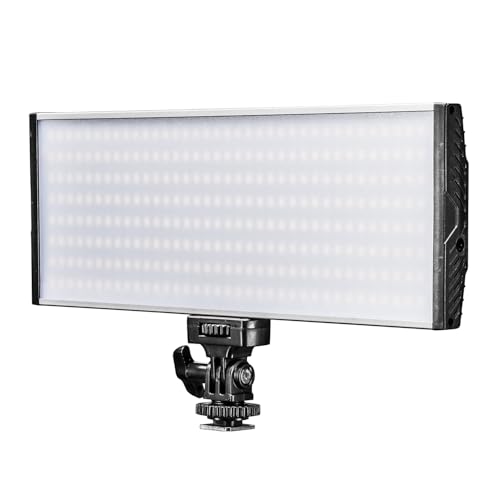 Walimex pro dimmbare On-Camera LED Videoleuchte & Fotolicht + Akku Slots I 3.200-5.600K, 30W, 3000 LM I mobiles Kameralicht & Studioleuchte I Streaming Licht Niova 300 Bi Color mit Netzteil & Zubehör Walimex pro dimmbare On-Camera LED Videoleuchte & Fotolicht + Akku Slots I 3.200-5.600K, 30W, 3000 LM I mobiles Kameralicht & Studioleuchte I Streaming Licht Niova 300 Bi Color mit Netzteil & Zubehör von Walimex pro