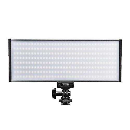 Walimex pro dimmbare On-Camera LED Videoleuchte & Fotolicht + Akku Slots I 3.200-5.600K, 30W, 3000 LM I mobiles Kameralicht & Studioleuchte I Streaming Licht Niova 300 Bi Color mit Netzteil & Zubehör von Walimex pro