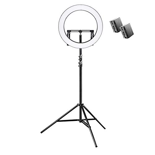 Walimex pro dimmbares LED Ringlicht 32W mit Lampenstativ & 2 Akkus I Ringleuchte mit einzeln schaltbaren Sektoren I 500 Bi Color Kameralicht & Selfie Licht I mit Zubehör + Tasche Walimex pro dimmbares LED Ringlicht 32W mit Lampenstativ & 2 Akkus I Ringleuchte mit einzeln schaltbaren Sektoren I 500 Bi Color Kameralicht & Selfie Licht I mit Zubehör + Tasche von Walimex pro