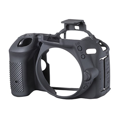 Walimex pro easyCover für Nikon D5500 / D5600 – angenehm griffige Silikon-Schutzhülle, Kamera-Abdeckung - passgenau, uneingeschränkte Bedienbarkeit von Walimex pro