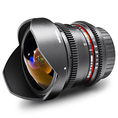 walimex pro VDSLR Set Fish-Eye Nikon Objektiv 8mm f3,8 u. Follow Fokus von Walimex pro