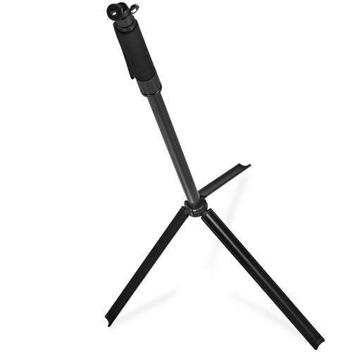 Walimex Easy Reise- & Tischstativ Tischstativ 1/4 Zoll Arbeitshöhe=82 - 142cm Schwarz inkl. Tasche von Walimex