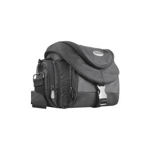 Walimex Mantona Neolit I SLR-Kameratsche (wasserabweisend, Zubehörfächern, Metallschnallen, Staubschutz und Schnellzugriff) schwarz, 270035, schwarz/metallic (1017943) von Walimex