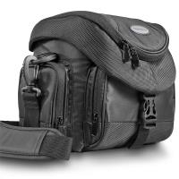 Walimex Mantona Premium Kameratasche - Universaltasche inkl. Schnellzugriff, Staubschutz, Tragegurt und Zubehörfach, geeignet für DSLM und DSLR Kameras, schwarz (1017936) von Walimex