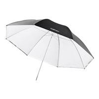 Walimex Pro 2-in-1 Reflex-/Durchlichtschirm (84 cm) weiß (1017654) von Walimex