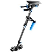 Walimex pro Pro StabyPod L Schwebestativ Steadycam zur Stabilisierung von DSLR-Kameras (Größe max.120 cm, Carbon, Schnellwechselplatte, 15mm Rods, Gegengewichte), 19442, Schwarz, Größe L (120 cm) (1019442) von Walimex