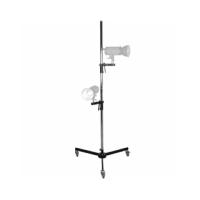 Walimex pro Rollstativ 223cm - Robustes Studiostativ mit 2 schnell verschiebbaren Klemmhaltern und stabilen Rollen, belastbar bis 12kg - Ideal für die vielfältige Befestigung von Studio-Equipment (1015803) Walimex pro Rollstativ 223cm - Robustes Studiostativ mit 2 schnell verschiebbaren Klemmhaltern und stabilen Rollen, belastbar bis 12kg - Ideal für die vielfältige Befestigung von Studio-Equipment (1015803) von Walimex