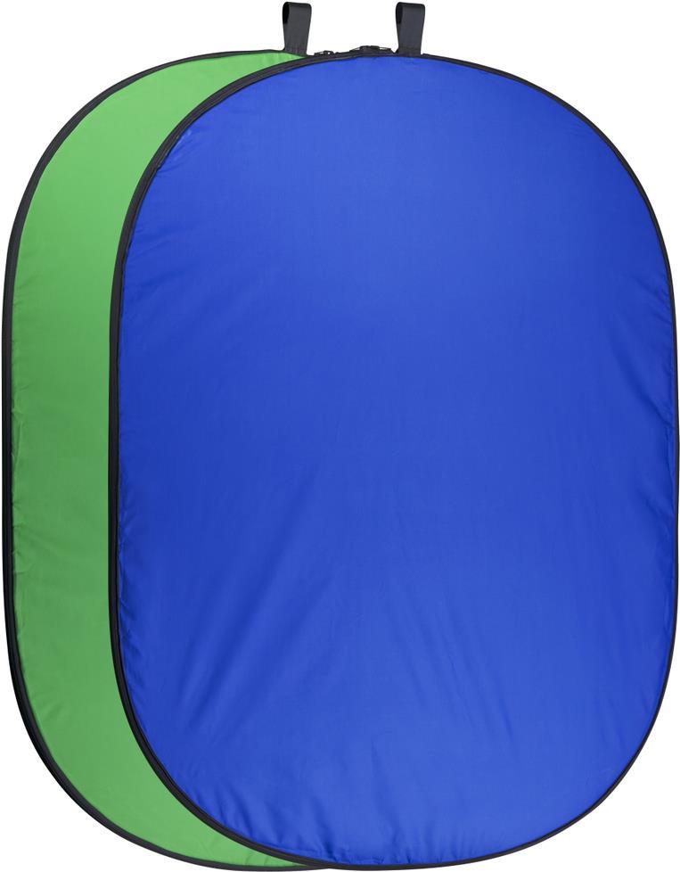 walimex pro Falthintergrund (200 x 230 cm) grün/blau (1020732) von Walimex