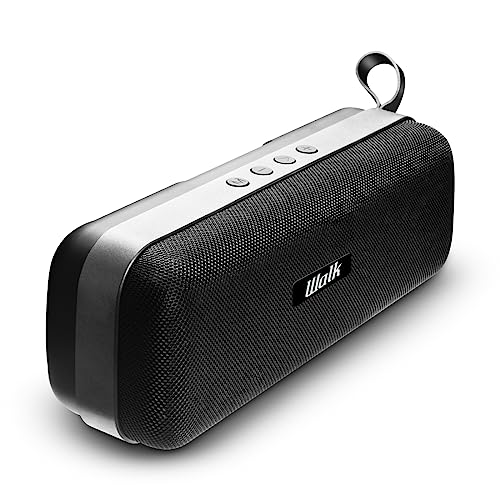 Walk Audio True Wireless Stoff-Lautsprecher, 2 x 5 W, TruSound-Technologie, Bass-Boost, integriertes Mikrofon von Walk