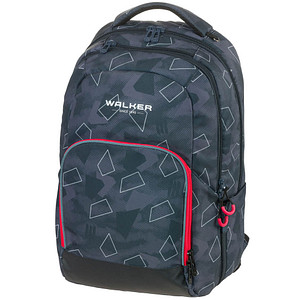 Walker Schulrucksack College 2.0 Kunstfaser grau/gemustert von Walker