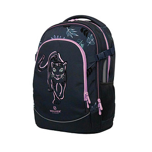 Walker Schulrucksack Fame 2.0 Dark Navy Kunstfaser rosa von Walker