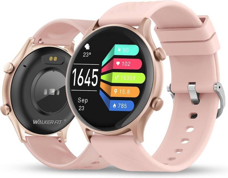 WalkerFit Smartwatch (1,4 Zoll, Android, iOS), mit Telefonfunktion,Armbanduhr Herzfrequenz/SpO2/Schlaf/Stress/Periode von WalkerFit