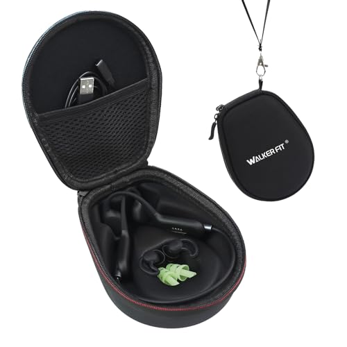 WalkerFit T10 PRO Knochenschall Kopfhörer Tasche für SHOKZ OpenRun/OpenMove/OpenRun Pro/OpenSwim Hart Reise Schutz Hülle Etui Tasche & für AfterShokz Trekz Air Kopfhörer von WalkerFit