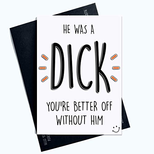 Divorce Karte Grob Karte Seperation Karte He Was A Dick Pause Up Card New Beginning Neu Start Friend Karte Einzelkarte Bester Freund Karte PC654 von Wall Smart Designs