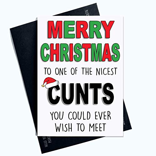 Lustig Weihnachtskarten Frohe Weihnachten C NT Karte für Friend Weihnachten Kollege Karte Boyfriend Weihnachtskarte Frohe Weihnachten Banter Witze PC651 von Wall Smart Designs