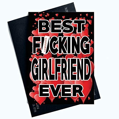 Valentinstag Karten Lustig Grußkarten für Sie Beste Freundin Ever Profanity Karten für Sie Valentins für Girlfriend Husband Verlobte Verlobte Lgbtq Lgbt Geschenk Komödien PC731 von Wall Smart Designs