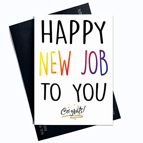 Wall Smart Designs Neue Job-Karte, Kollegen-Karten, Good Luck Congrats New Job Colleague Leaving Goodbye Leaving Job, Funny Card Friend New Job Card Congrats PC71 von Wall Smart Designs