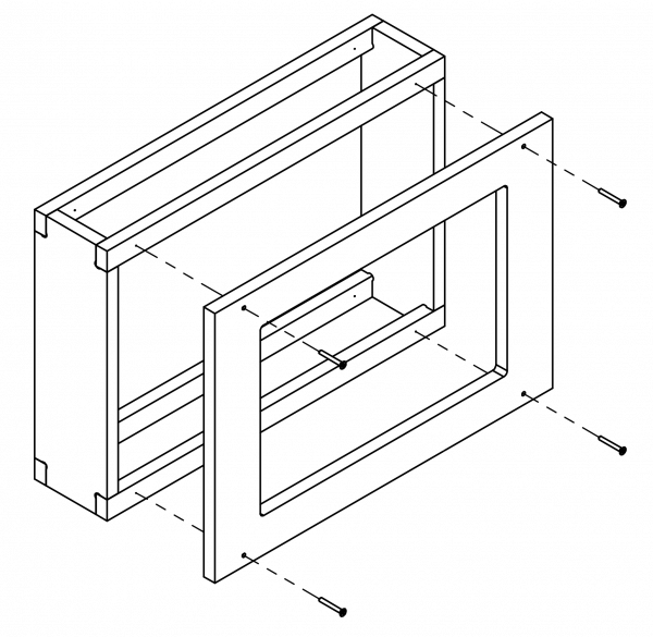 Wall-Smart Invisible Mount New C. Concrete Box von Wall-Smart