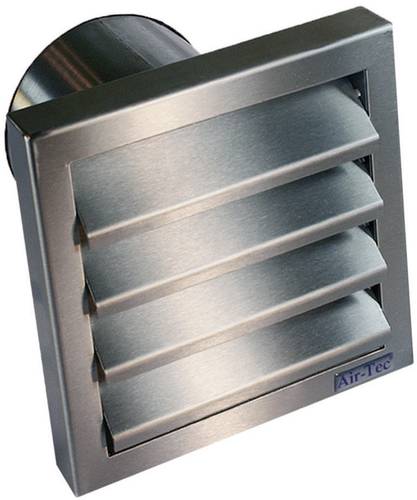 Wallair N31845 Ablufthaube mit Rückstauklappe Edelstahl Passend für Rohr-Durchmesser: 10cm von Wallair