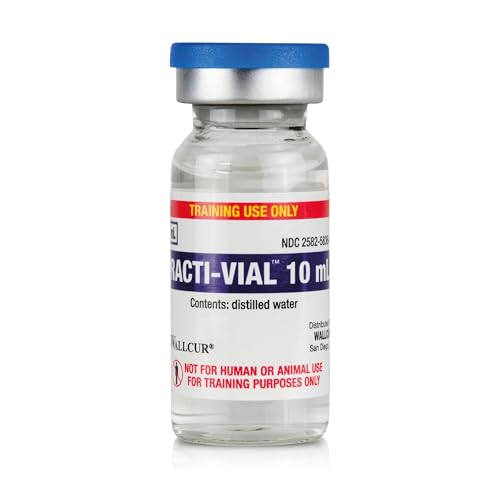 Wallcur Practi-Durchstechflasche 10mL (Packung mit 30) - Simulationsprodukt für medizinisches Training von Wallcur