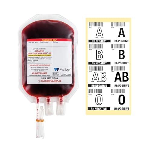 Wallcur Practi-Whole Blutbeutel 450mL - Simulationsprodukt für medizinisches Training von Wallcur