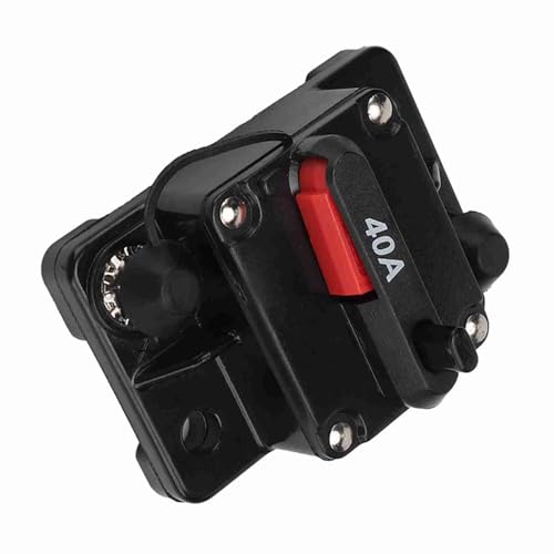 12 V Angereicherbarer Leistungsschalter, 30A/40A/60A -Auto -Stereo -Audio, mit Manuellem Reset -Arm, der Zum Schutz des Autos und Videosystems Verwendet Wird (40A) von Walmeck