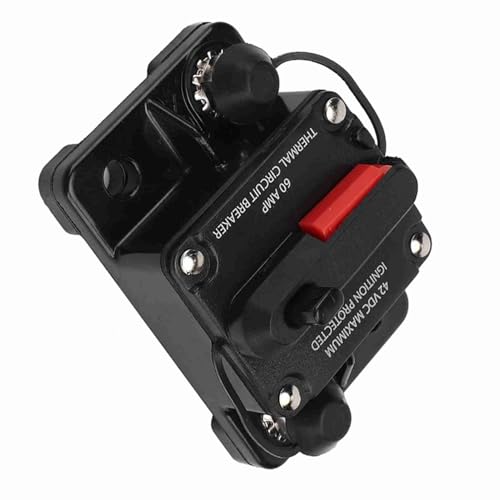 12 V Angereicherbarer Leistungsschalter, 30A/40A/60A -Auto -Stereo -Audio, mit Manuellem Reset -Arm, der Zum Schutz des Autos und Videosystems Verwendet Wird (60A) von Walmeck