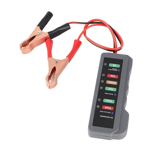 6 LED-Leuchten, Batterietester, 12-V-Autolichtmaschinenzustandsprüfung, Autobatterieanalysator mit Stromversorgung, Rückwärtsschutzfunktion, für Auto, LKW, SUV, Wohnmobil, 6 LED-Leuchten, Batterietester, 12-V-Autolichtmaschinenzustandsprüfung, Autobatterieanalysator mit Stromversorgung, Rückwärtsschutzfunktion, für Auto, LKW, SUV, Wohnmobil, von Walmeck