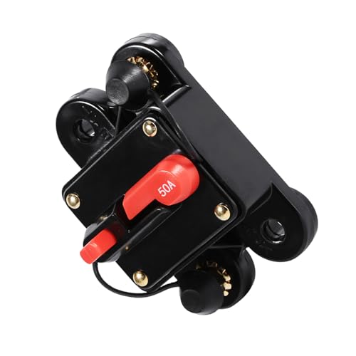 80A-Sicherungshalter, Sicherungshalter Zum Zurücksetzen des Leistungsschalters, Wasserfestes Hightech-Design, mit Einzigartigem Druckknopf-Reset Als Notausschalter, aus (50a) von Walmeck