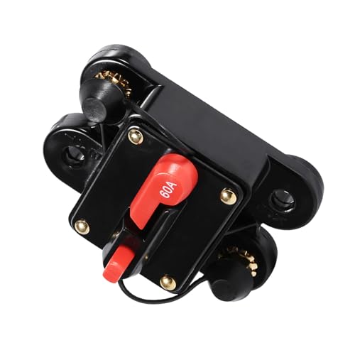 80A-Sicherungshalter, Sicherungshalter Zum Zurücksetzen des Leistungsschalters, Wasserfestes Hightech-Design, mit Einzigartigem Druckknopf-Reset Als Notausschalter, aus (60a) von Walmeck