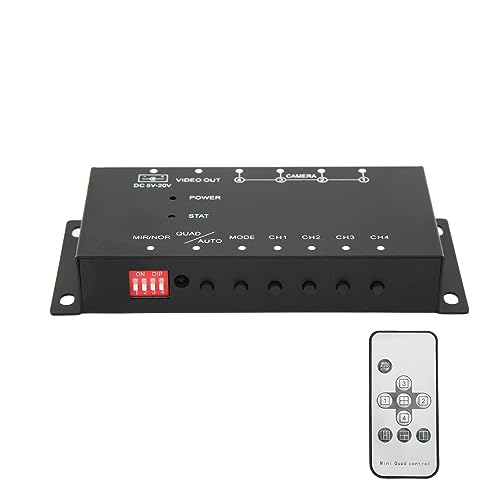 Mini -Video -Splitter, 4 -Kanal -Monitor für Busse, Lastwagen, Boote, Yachten und Mehr mit Industriellem Design, H264 -Komprimierung, Schnittstelle und Mehr von Walmeck