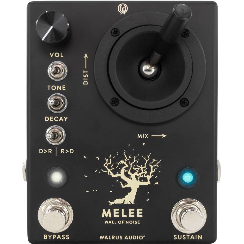 Walrus Audio Melee Black - Wall of Noise - Reverb/Distortion Pedal with Joystick von Walrus Audio