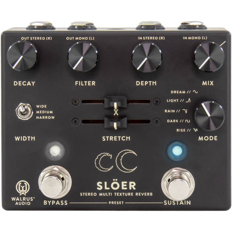 Walrus Audio Sloër Black Stereo Ambient Reverb Pedal von Walrus Audio