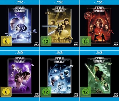 Star Wars 1-6 (Episode 1+2+3+4+5+6) [12-Blu-ray] + einen Schlüsselanhänger (Flaschenöffner aus Metall) von Walt Disney Company Germany GmbH