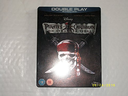 Pirates 4 BD Doubleplay Steelbook [Blu-ray] [UK Import] von Walt Disney Studios HE