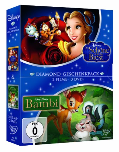 Die Schöne und das Biest/Bambi - Diamond-Geschenkpack [3 DVDs] von WALT DISNEY