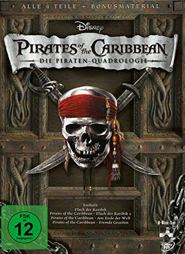 Pirates of the Caribbean 1-4 Collection - Die Piraten-Quadrologie [8 DVDs] von Walt Disney