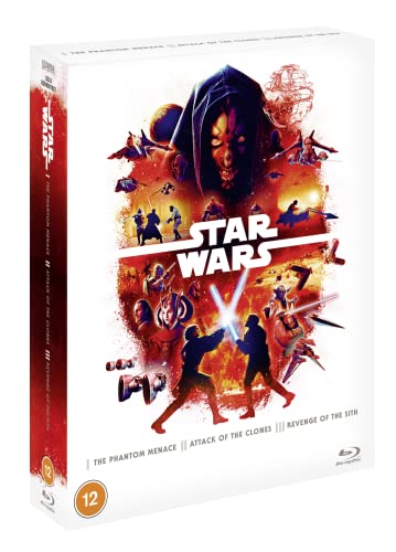 Star Wars Prequel Trilogy Box Set Blu-ray (Episodes 1-3) [2022] [Region Free] von Walt Disney